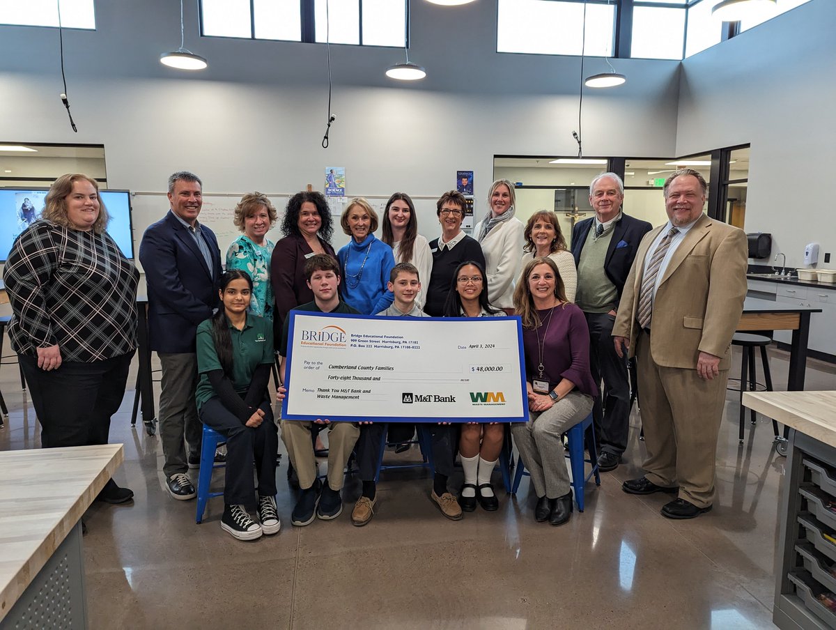 Enjoyed visiting St. Pat's in Carlisle for a presentation by the @BridgeEducatio3, which facilitates student scholarships for several schools. The opportunities provided by the Foundation and the school itself are making a difference in the lives of students and their families.