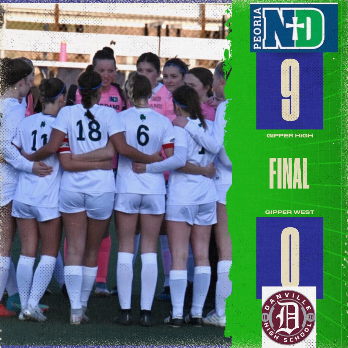 IRISH WIN!!! A pair of 9-0 wins for the girls to start off the conference 1-0. Back at it tomorrow to continue getting better! ☘️⚽️ #PNDsoccer