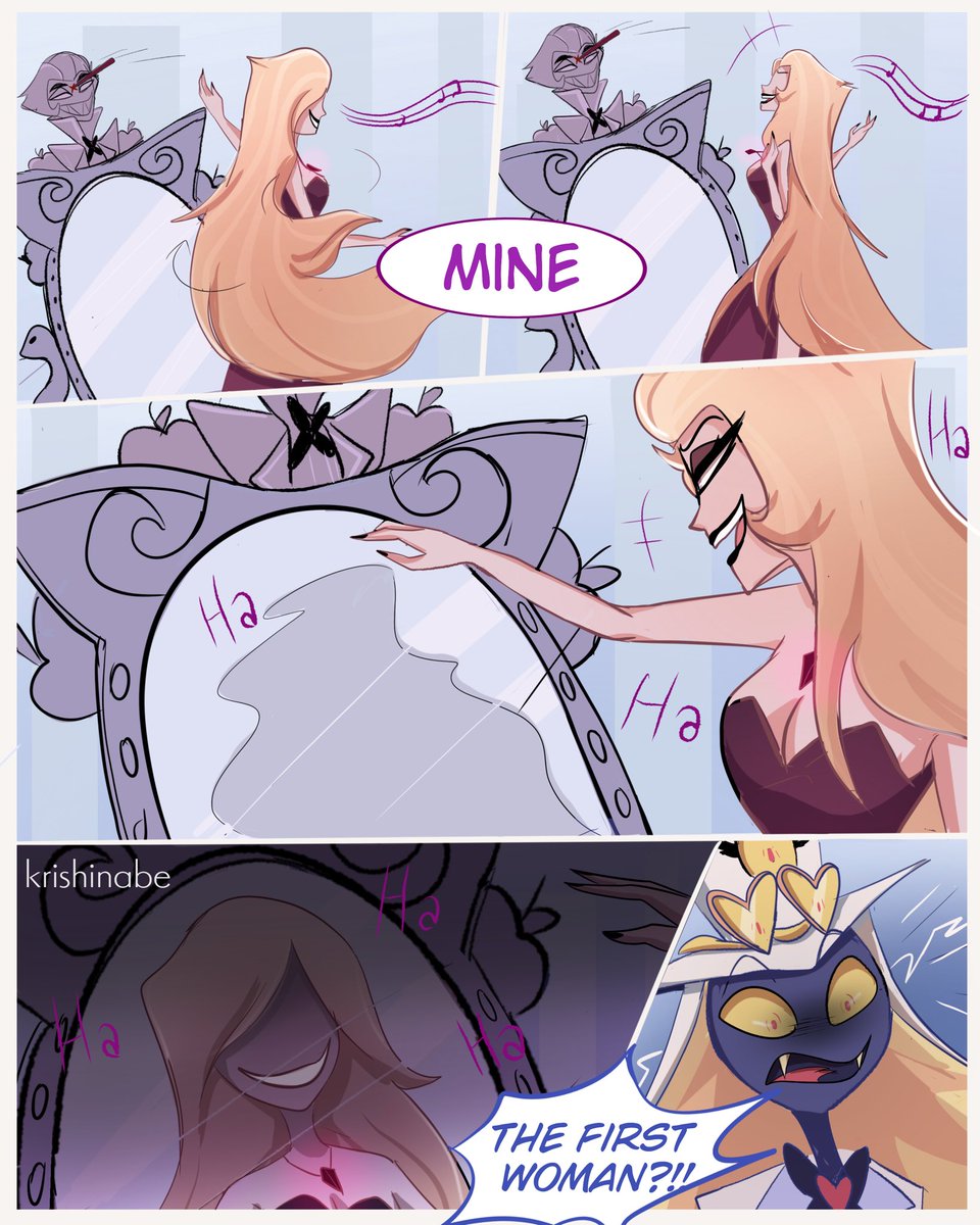 Krishinabe's tweet photo. Nobody must find out 🌆 (3/3)
#HazbinHotel #HazbinHotelLilith https://t.co/6FdLEwTxKm
