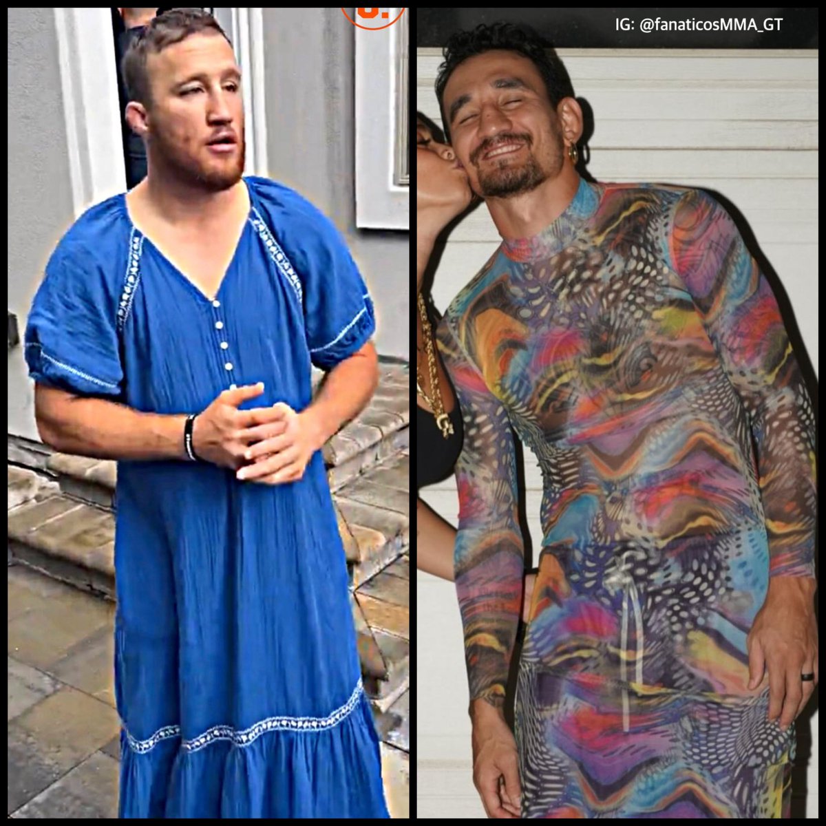fanaticosMMAGT's tweet photo. ¿Como le explicas a alguien que no ve MMA que estos dos señores van a pelear por el título del hijo de perr@ más malo del planeta? #UFC300 #BMF https://t.co/nchuWa3RGr