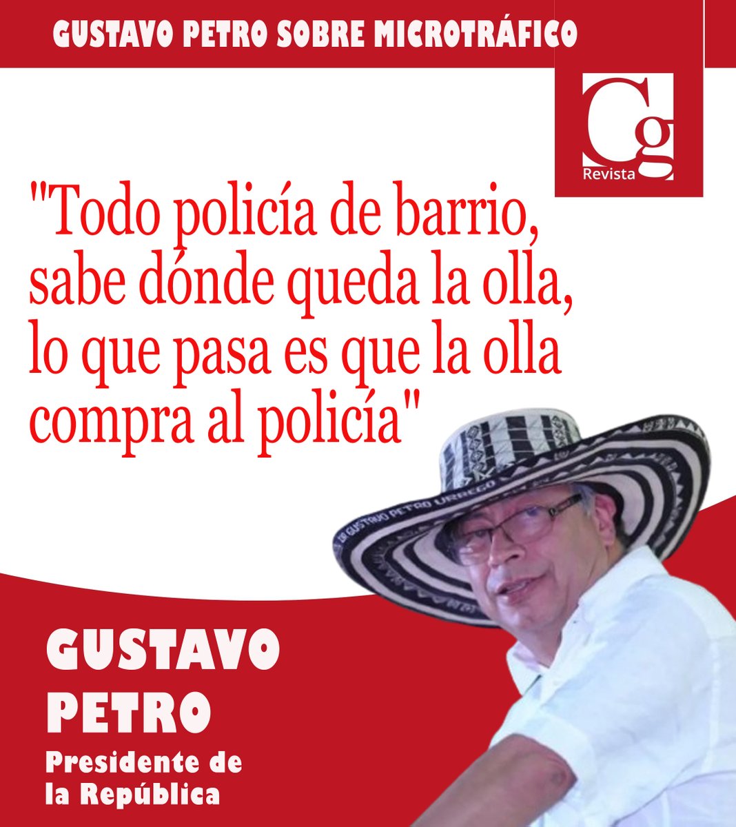 #Frase #GustavoPetro sobre #Microtráfico, #PolicíaNacional #presidenciadelarepublica