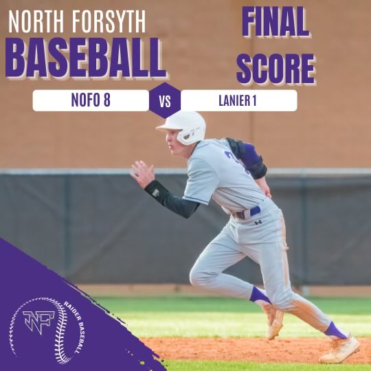 N. Forsyth Baseball (@nofobaseball) on Twitter photo The Raiders take game 2 of the Lanier series.
โฆ<a href="/JakePrince2024/">Jake Prince</a>โฉ & โฆ<a href="/Treywindhm/">Trey Windham</a>โฉ each had 3 hits โฆ<a href="/ty_womack7/">Ty Womack</a>โฉ had 2 hits. โฆ<a href="/brayden_weems34/">Brayden Weems</a>โฉ picked up the win 5IP 1 hit. โฆ<a href="/Bradyholbrook32/">Brady holbrook</a>โฉ threw 1 inning striking out 3 The Raiders take game 2 of the Lanier series.
โฆ<a href="/JakePrince2024/">Jake Prince</a>โฉ & โฆ<a href="/Treywindhm/">Trey Windham</a>โฉ each had 3 hits โฆ<a href="/ty_womack7/">Ty Womack</a>โฉ had 2 hits. โฆ<a href="/brayden_weems34/">Brayden Weems</a>โฉ picked up the win 5IP 1 hit. โฆ<a href="/Bradyholbrook32/">Brady holbrook</a>โฉ threw 1 inning striking out 3