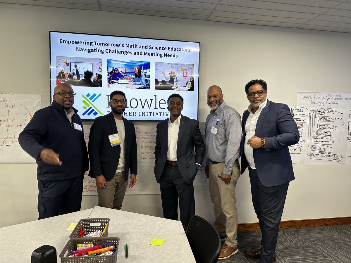 Co-conspirators ready to cause some 'good trouble' in the name of equitable opportunities in STEM! Thanks to the @KnowlesTeachers Initiative for bringing us together to support your work. @DrKChilds @loumatthewslive @dnwilli