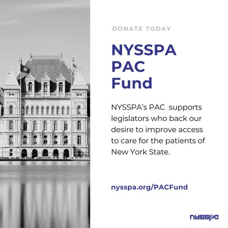 We only have two months left to ensure the priorities of New York’s PAs are addressed in Albany. The success of NYSSPA’s legislative agenda depends on your support. Please considering donating to our PAC Fund today! #PAsofNY   nysspa.org/page/PACFund