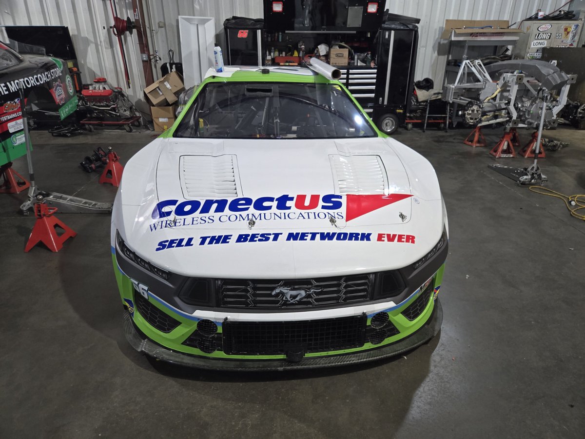 .@MartinsvilleSwy sponsor updates: @MyConectUS takes the hood for @starr_racing's @NASCAR Cup Series return, and @Amptricity1 returns to the door/quarterpanels in a late deal. T-Top Manufacturing also returns as an associate sponsor. #NASCAR #CookOut400 #LetsGoRacing