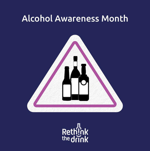 April is Alcohol Awareness Month! There's never a wrong time for us to become more mindful about our drinking habits and to reflect on the role that alcohol plays in our lives. Visit rethinkthedrink.com/resources for tools that can help you drink less! #AlcoholAwarenessMonth