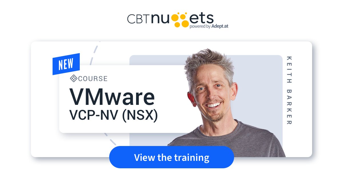 Dive into the newest #VMware network virtualization training from @KeithBarkerCCIE. Learn skills that’ll help modernize your network (& prepare you for the VCP-NV 2023 exam) 🎉 bit.ly/3U0CBkc