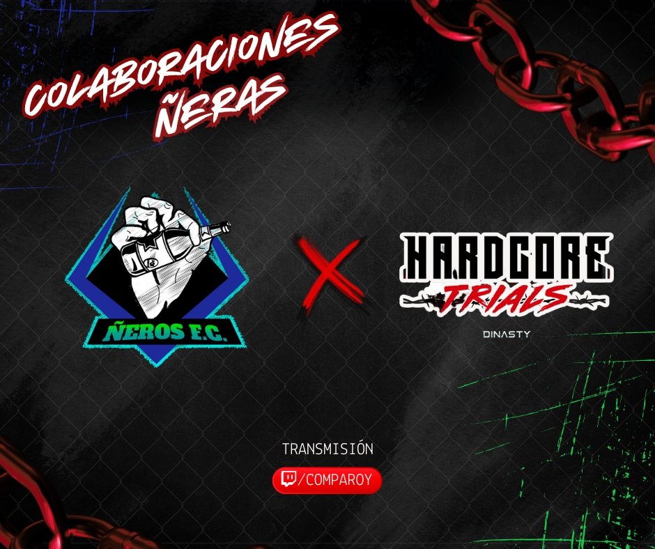 Neros_FC's tweet image. Estamos muy felices de anunciar nuestra colaboración con @DinastyMx llevando la transmisión de los Hardcore Trials. 

Clases del master @Sergemainhouse 
Torneo de Smash 
Tortita de jamón y chesco
Todo eso por 75 varos

¿Qué más quieren? 
📺 Twitch: CompaRoy 

Registro abajo ⬇️