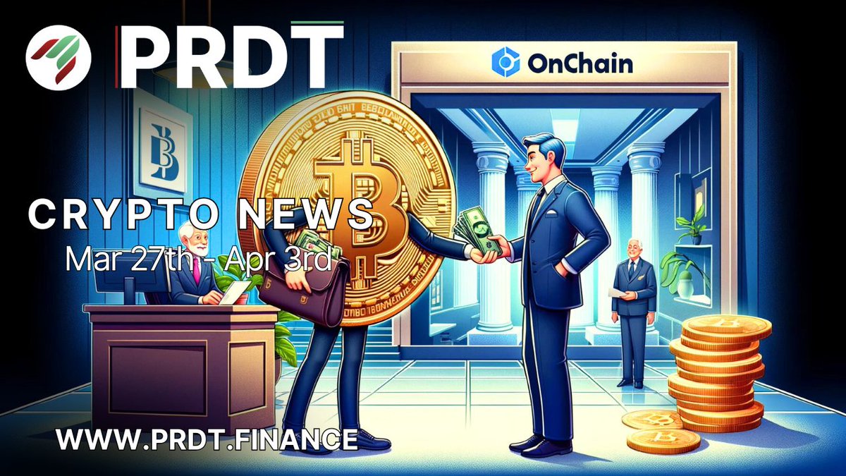 🌟 Dive into the latest crypto trends with our PRDT Crypto News Roundup: This Week! 🚀 1️⃣ #Coinbase's on-chain leap. 2️⃣ Over $1B #USDTreasurys tokenized. 3️⃣ #TelegramMiniApps' blockchain push. 4️⃣ #BaseDEX's record volume. 5️⃣ #NFT royalties redefined. Unlock the future of…