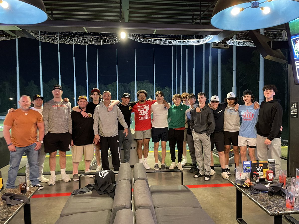 Athena Trojans baseball at Top Golf