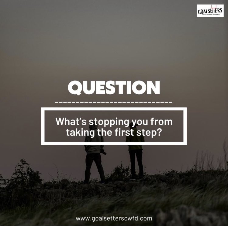 Question of the day, What's stopping you from taking the first step?

goalsetterscwfd.com 

#careercoach #businesscoach #hradvisor #resumeservices #goalsetterscwfd #questionoftheday