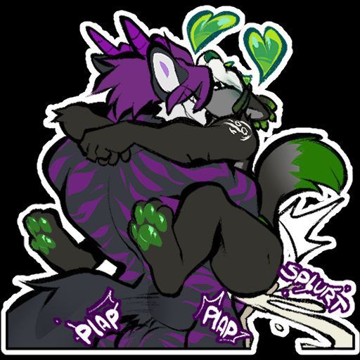 Here we have some stickers courtesy of @NozomyArts, and with @Mareinethen_Rex ! #stickers #art #nsfw #furry #gay #yiff #lewd