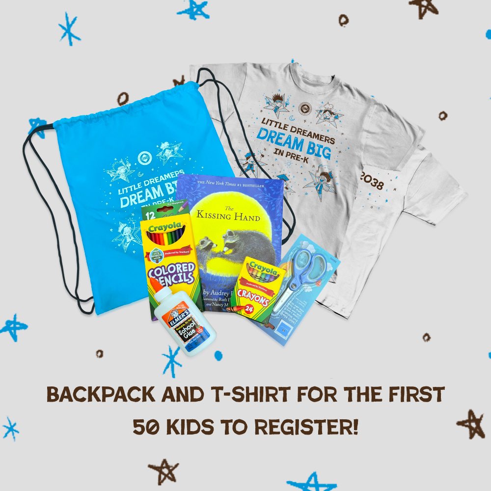 Pre-Kindergarten Registration at FME is this Saturday! April 6,
8:00 AM - 1:00 PM

FREE Backpack and t-shirt for the first 50 students to register.