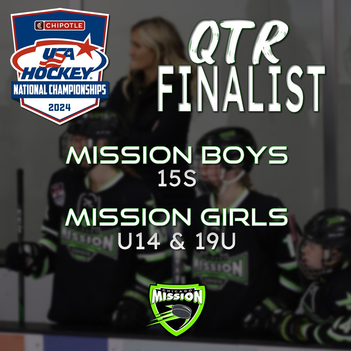 Three Mission Teams advance to the Quarter Finals at Nationals.

#GOMISSION