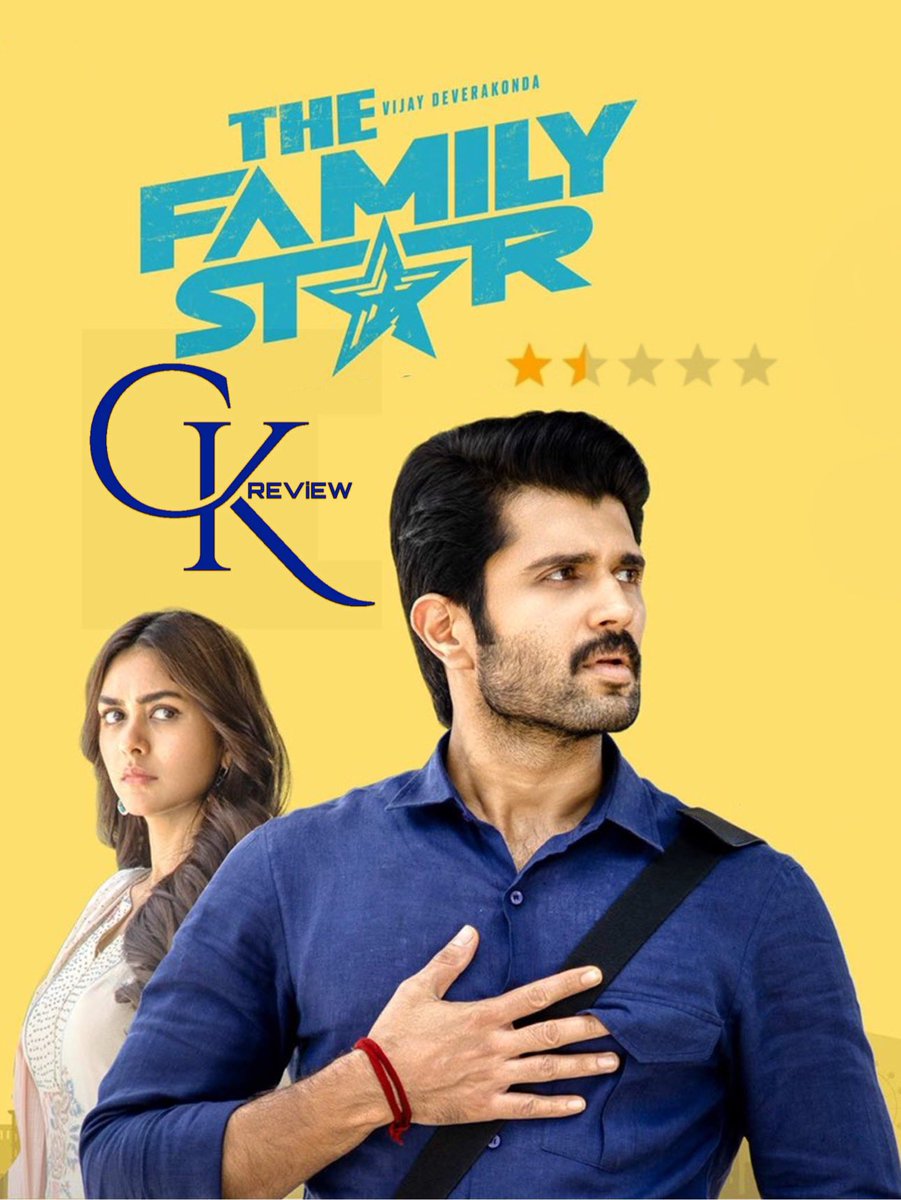 #FamilyStar (Telugu|2024) - THEATRE. Highly outdated 80s style of story & Mega Boring narration with Silly Scenes. VD-Mrunal No Chemistry. 2 Songs, Interval block & couple of fun scenes r gud in this close to 3Hrs running lengthy film. 0 Emotional Connect. Cringe Worthy. WORST!