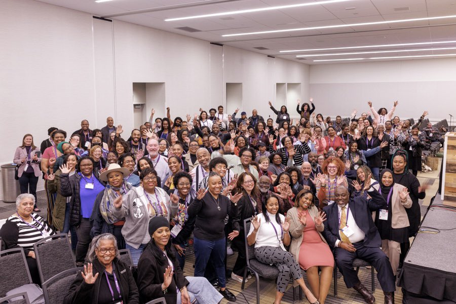Today’s powerful moment of Black librarianship at the PLA President’s Program: The Black Librarian in America. Thank you to President Sonia Alcántara-Antoine &amp; panelists Shauntee Burns-Simpson, Carla Hayden, and Roosevelt Weeks for this tremendous discussion. #PLA2024 💜