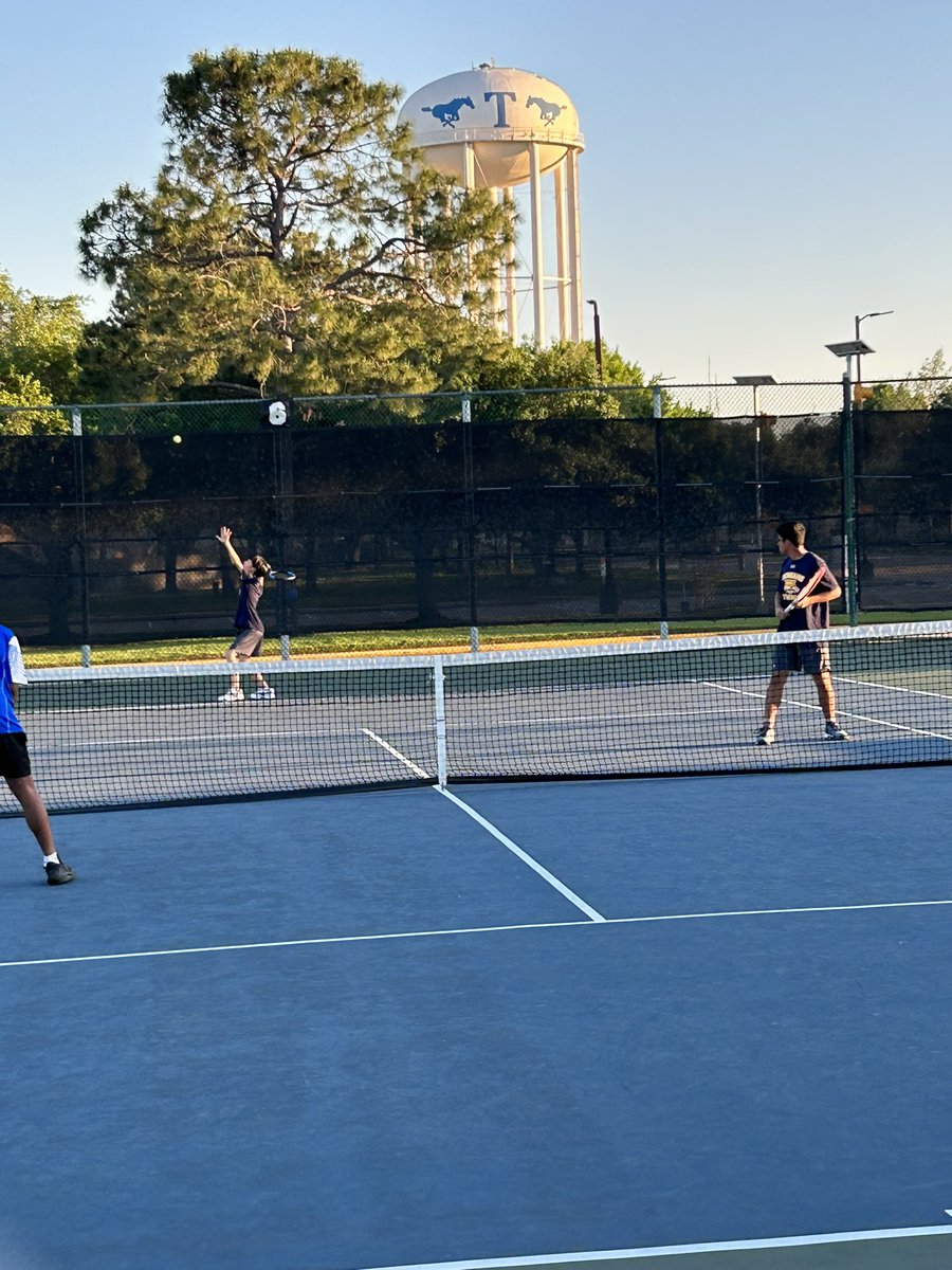 The <a href="/McMeansJrHigh/">McMeans Junior High</a> tennis team was back at it today handling business! <a href="/McMeansJH/">Steve Guzzetta</a>  beat MPJH 24-1!! WAY TO GO BOBCATS!!!