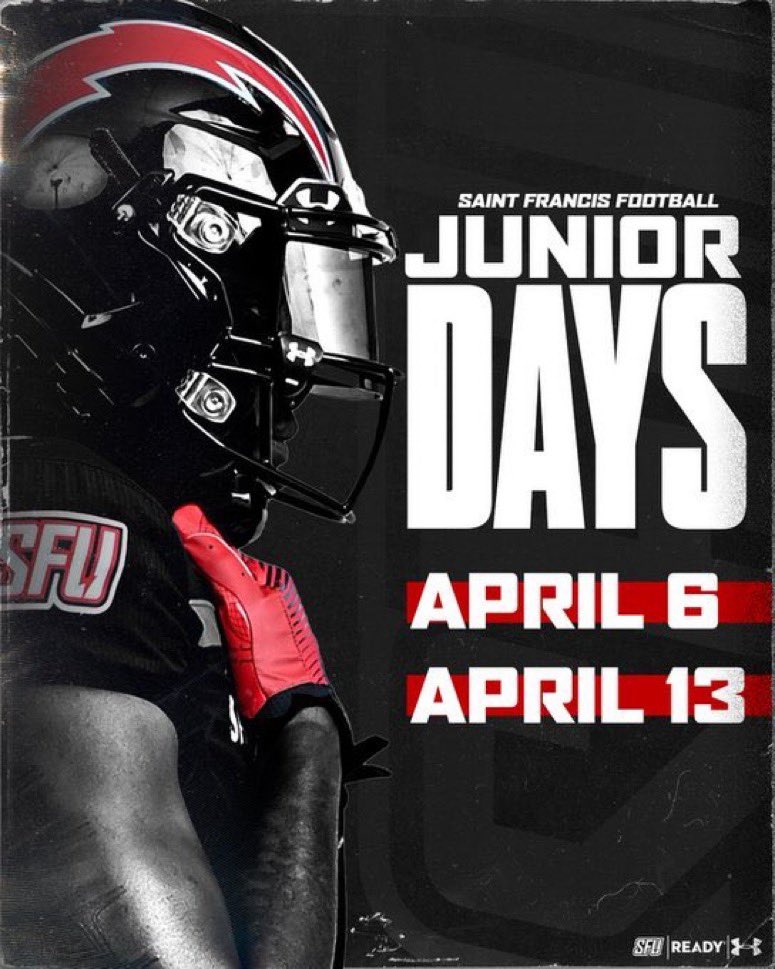 Excited for the opportunity to attend @RedFlashFB Junior Day April 13! Thanks for the Invite!! @Coach_JCraig @VASJFootball @DaleRodick