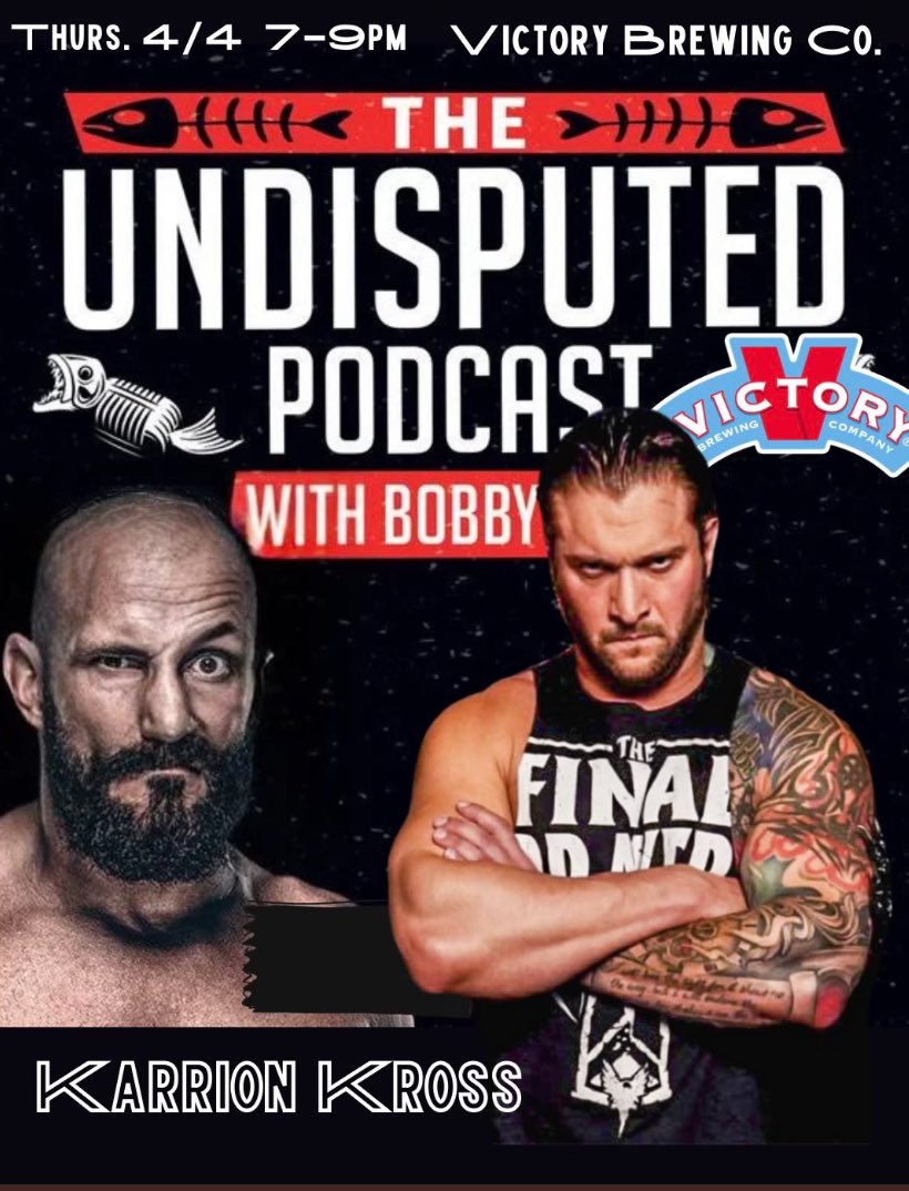 Straight up cannot wait for y’all to hear the @w_undisputedpod with @theBobbyFish this week. Glad I’m not @BobbyLashleyWWE cuz damn @realKILLERkross is fired up for Sunday! #WrestleMania