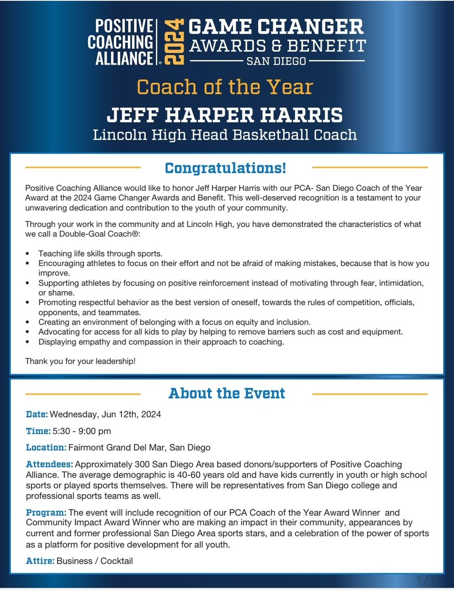 Congratulations to our coach, mentor, and father figure coach @HoopAlott. We appreciate you and what you stand for. Some see only what they want to see, and we see the true you. Thanks, @PositiveCoachUS, for acknowledging him. He's more than a basketball coach to us.