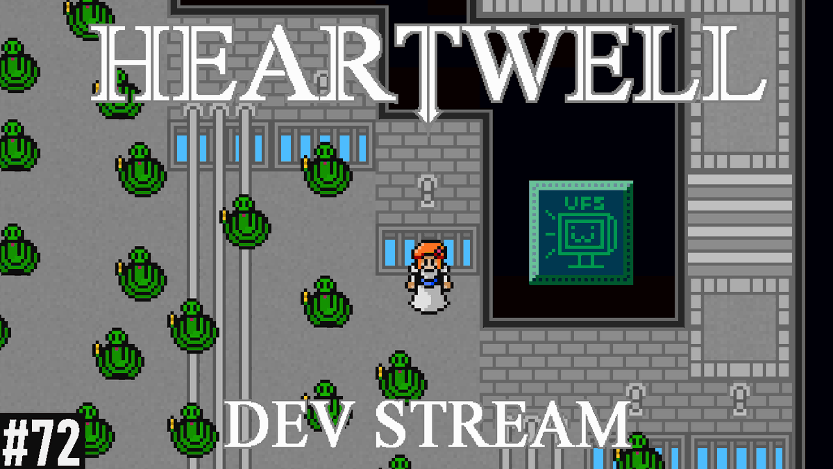 📷 In case you missed it, check out the 72nd Heartwell Dev Stream: youtu.be/kTuhHLQ5b74

During this stream, I began programming a rework to allow the gameplay window to be resized! Thank you all so much for the support!  

#solodev #IndieGames #MadeWithFusion