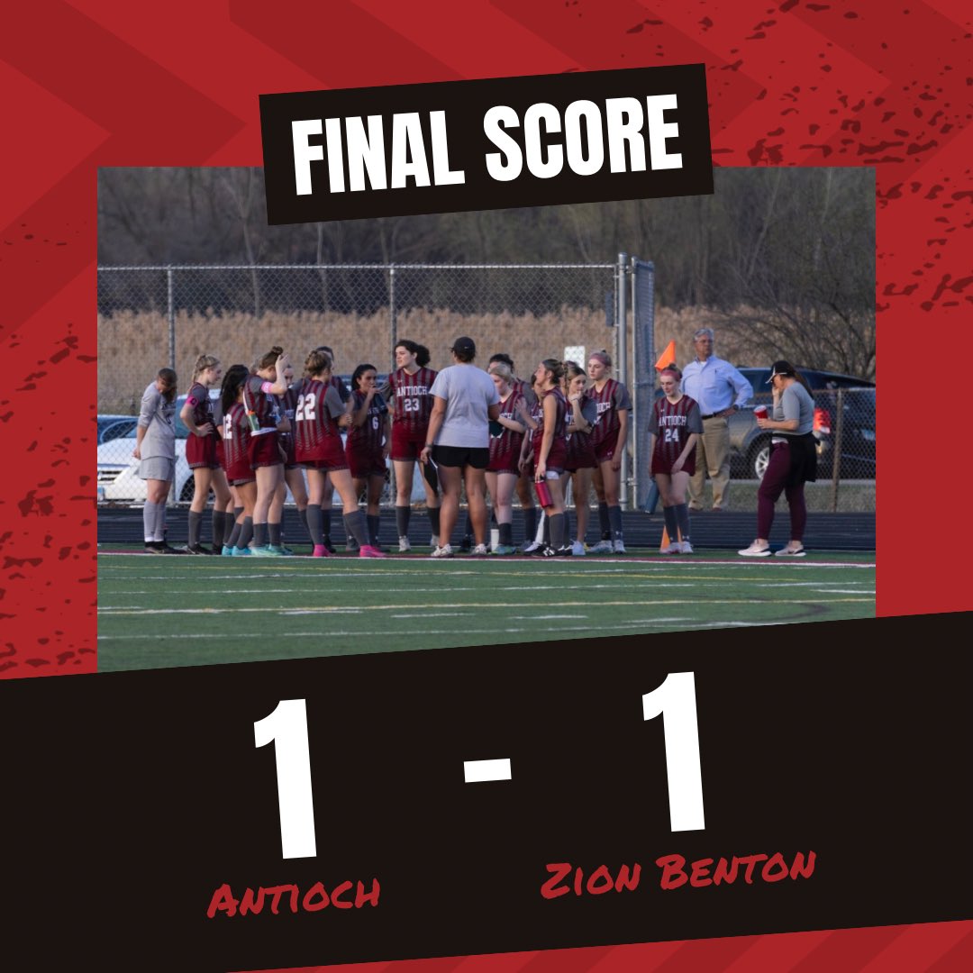 Your Antioch Sequoits finished a cold and windy game against the Zion Benton Zee Bees 1-1 tonight on the road. They will be back at it on Saturday at 9am down at Cary Grove. ⚽️