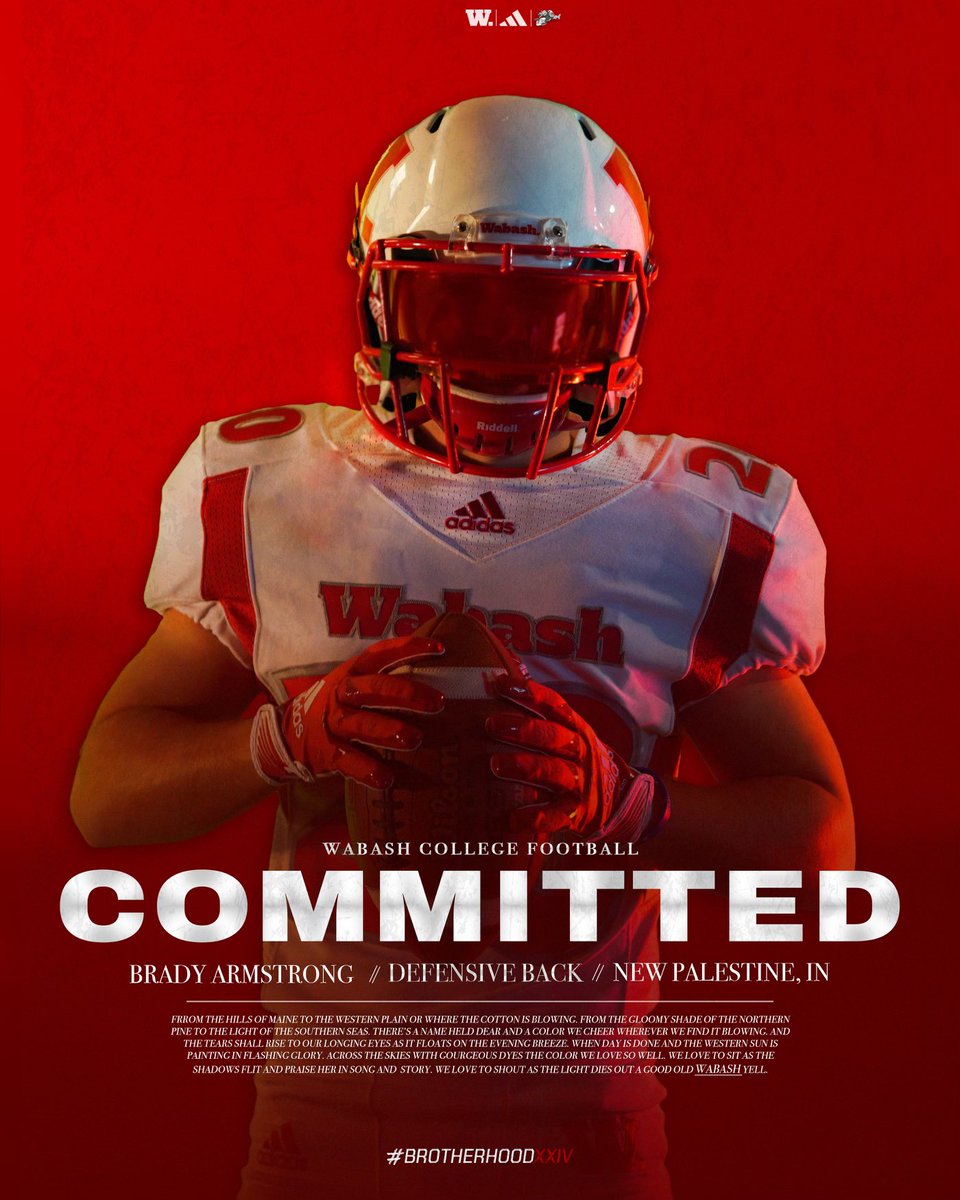 I’m proud to announce that I will be furthering my academic and athletic career at Wabash! I’d like to thank all my teammates, coaches, and family for their support. I’m extremely blessed for this opportunity! <a href="/NPCoachRalph/">Kyle Ralph</a> <a href="/WabashFB/">Wabash College Football</a> <a href="/coachgilbert10/">Jake Gilbert</a> <a href="/CoachOlmy/">Olmy Olmstead</a> <a href="/NPHSDragons/">New Palestine Dragons</a> 

#WAF