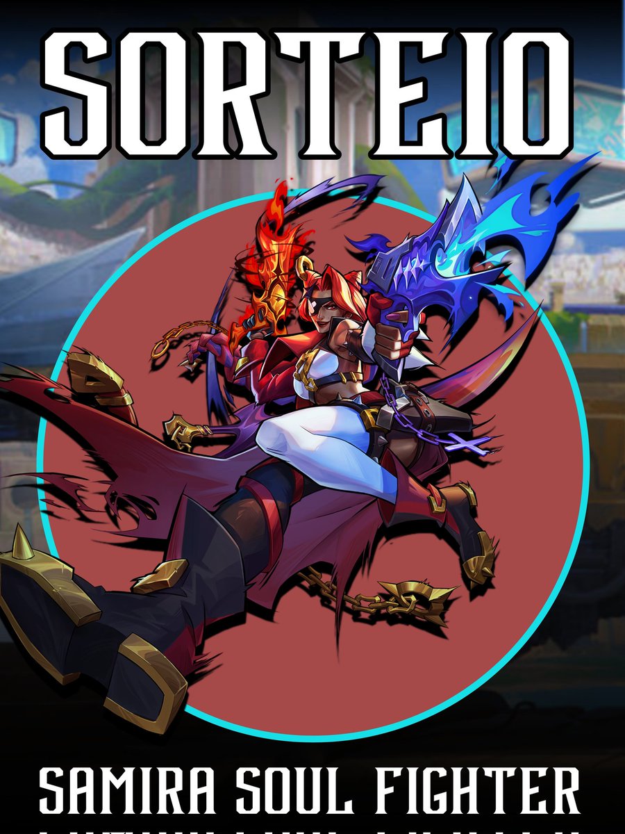 ArenaXWiccano's tweet photo. <⚔️SOUL FIGHTER⚔️>

SORTEIO SAMIRA SOUL FIGHTER 🚨🚨🚨
A skin de Samira está chegando!!! Com um grande mistério em seu Tier (ou não), então participe do sorteio!!!

• Siga @Ayubasz 
• Siga @ArenaXWiccano 
• Curta e dê RT no Post

Resultado: 10 de Abril https://t.co/2HHcB68csw