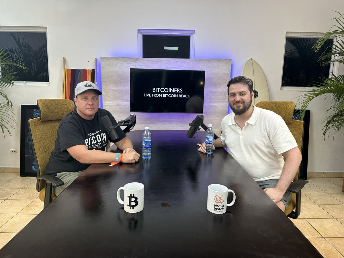 Just recorded an episode with @Bitcoinbeach 🌊🇸🇻
