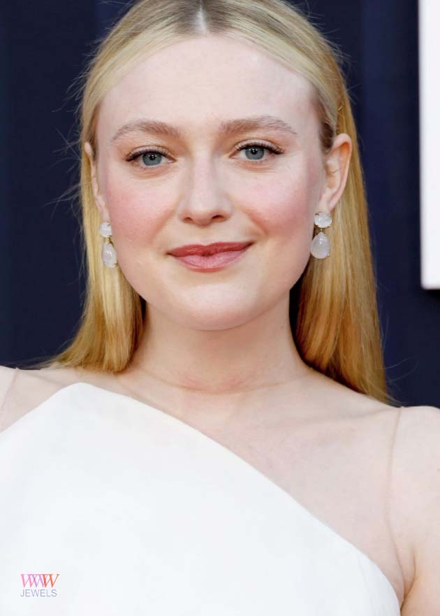 Think you've cracked the code on #DakotaFanning 's jewels at the #ripleynetflix premiere? Think again! While her Irene Neuwirth moonstone earrings are a sight to behold at $6,478.00, her South Sea pearl Gumball truly stole the spotlight, clocking in at a jaw-dropping $13,616.00!