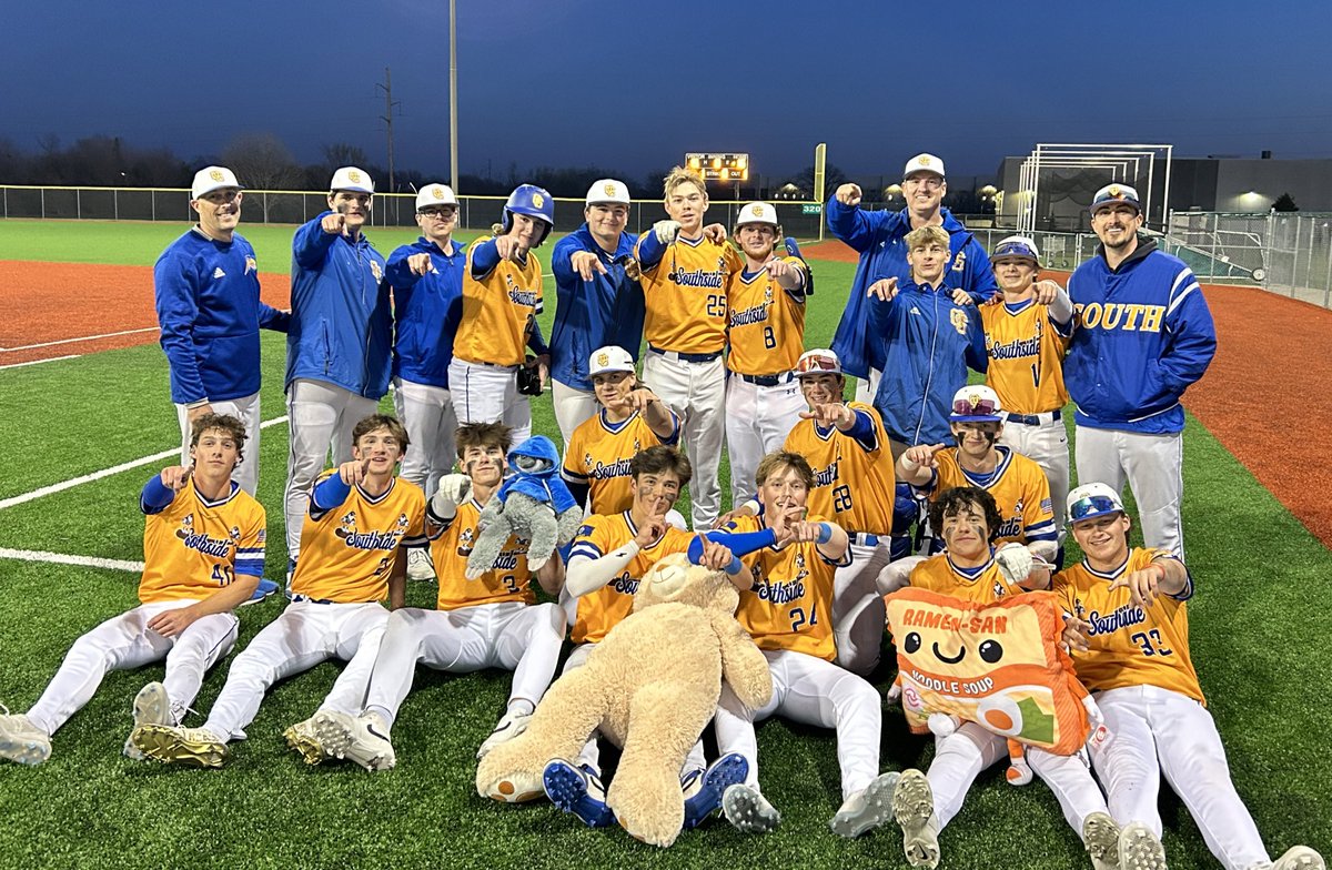 Falcons with the comeback from 1-9 behind in the 5th inning to walk it off in extra innings 16-15 against Lawrence.  Great  team effort !!! What a game !!! <a href="/OS_BirdHouse/">OS Student Section</a> <a href="/OlatheSouthHS/">Olathe South HS</a>