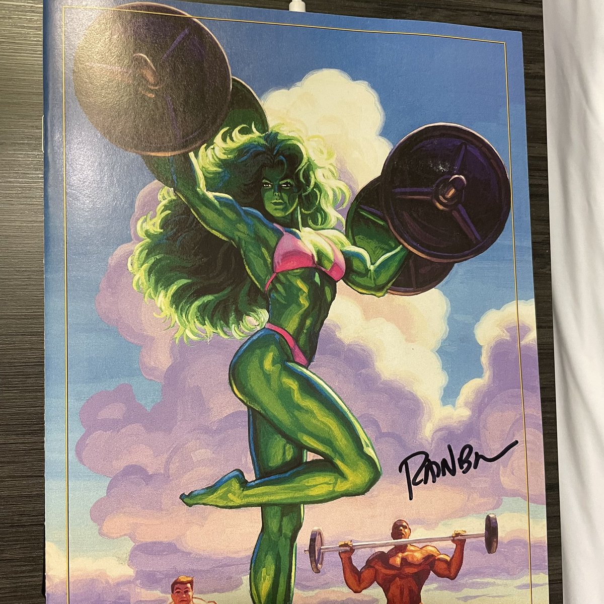 BrakeforDreams's tweet photo. #comicbeforebed Sensational She-Hulk No. 5, Legacy No. 183, April, 2024. One highlight of #PLAConference - author event @rainbowrowell was the guest! Sheโs so genuine and signed this comic as sheโs the writer! #SheHulk #MarvelComics #RainbowRowell ๐โ
@Marvel https://t.co/4IhFUKaCa4