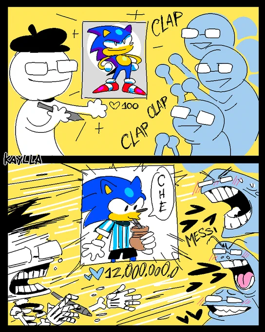 Argentinean artist:
I'll draw my favorite character drinking mate 🤓 