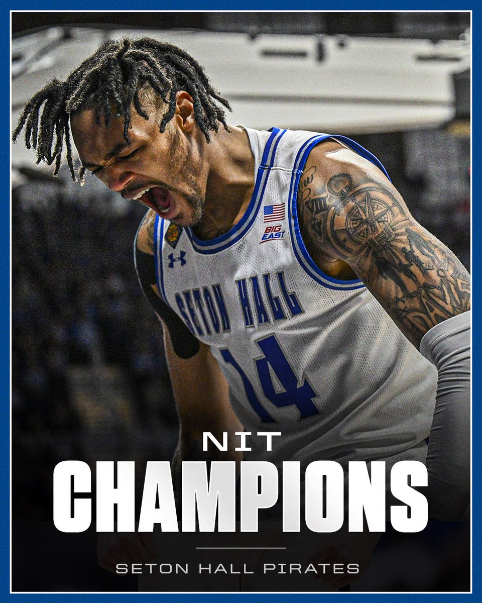 SETON HALL ENDS ON A 9-0 RUN VS. INDIANA STATE TO BECOME NIT CHAMPIONS 🏆