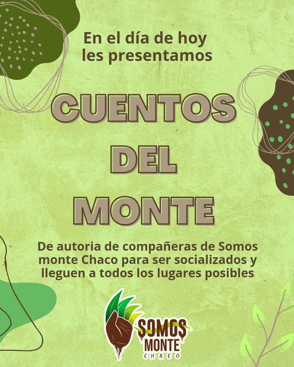 somosmontechaco's tweet photo. Buenas tardes, queremos contarles que no todas son malas noticias, por fin vamos a hacer público este hermoso material para que sea socializado y difundido libremente.
Si lo utilizan para algún trabajo o actividad por favor no se olviden de etiquetarnos📷

https://t.co/CHQfOR4WRS https://t.co/CvBSIBmEFZ