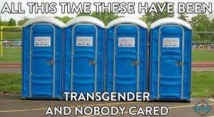 dsshake's tweet image. porta potties are all gender bathrooms