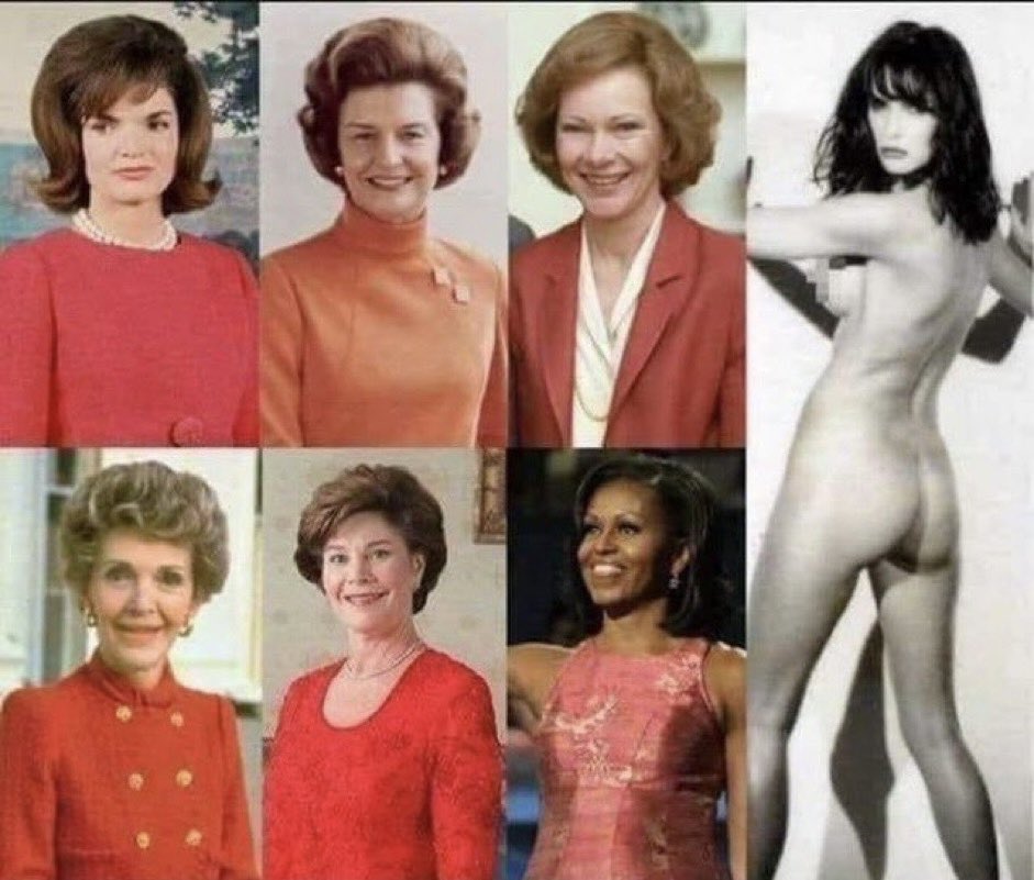 …..evangelicals believe the porn model who whored herself all the way to The Whitehouse is the classiest of all the First Ladies…..🥴