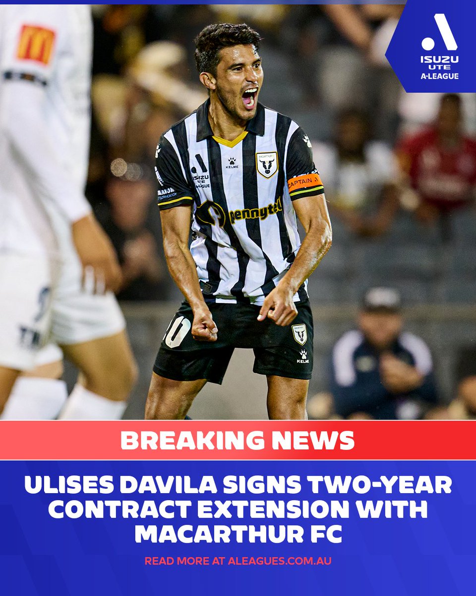 .@mfcbulls' favourite son is staying put in Campbelltown! 🖤🤍✍️ 📰 Details: bit.ly/4aEEmJq