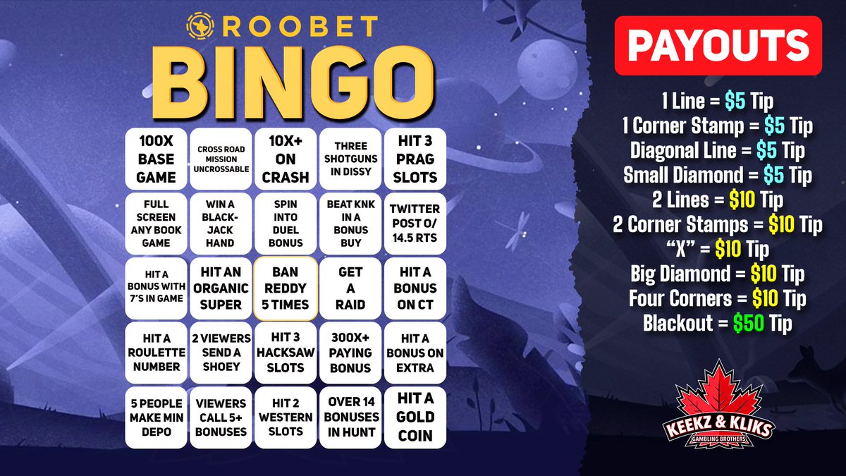 KEEKZ_KLIKS's tweet image. 🔴LIVE🔴 ROOBET BINGO!! Easy way to make some cash by just watching! 

Join us: kick.com/keekzkliks 

Hint: 15 Retweets helps us make a line for $10

@Roobet @RoobetReloads @RoobetES @Roobethowie @KickStreamers @KickHelpers @kicklive_ @KickStreamsLive @KickRetweeting 

#BOBO…