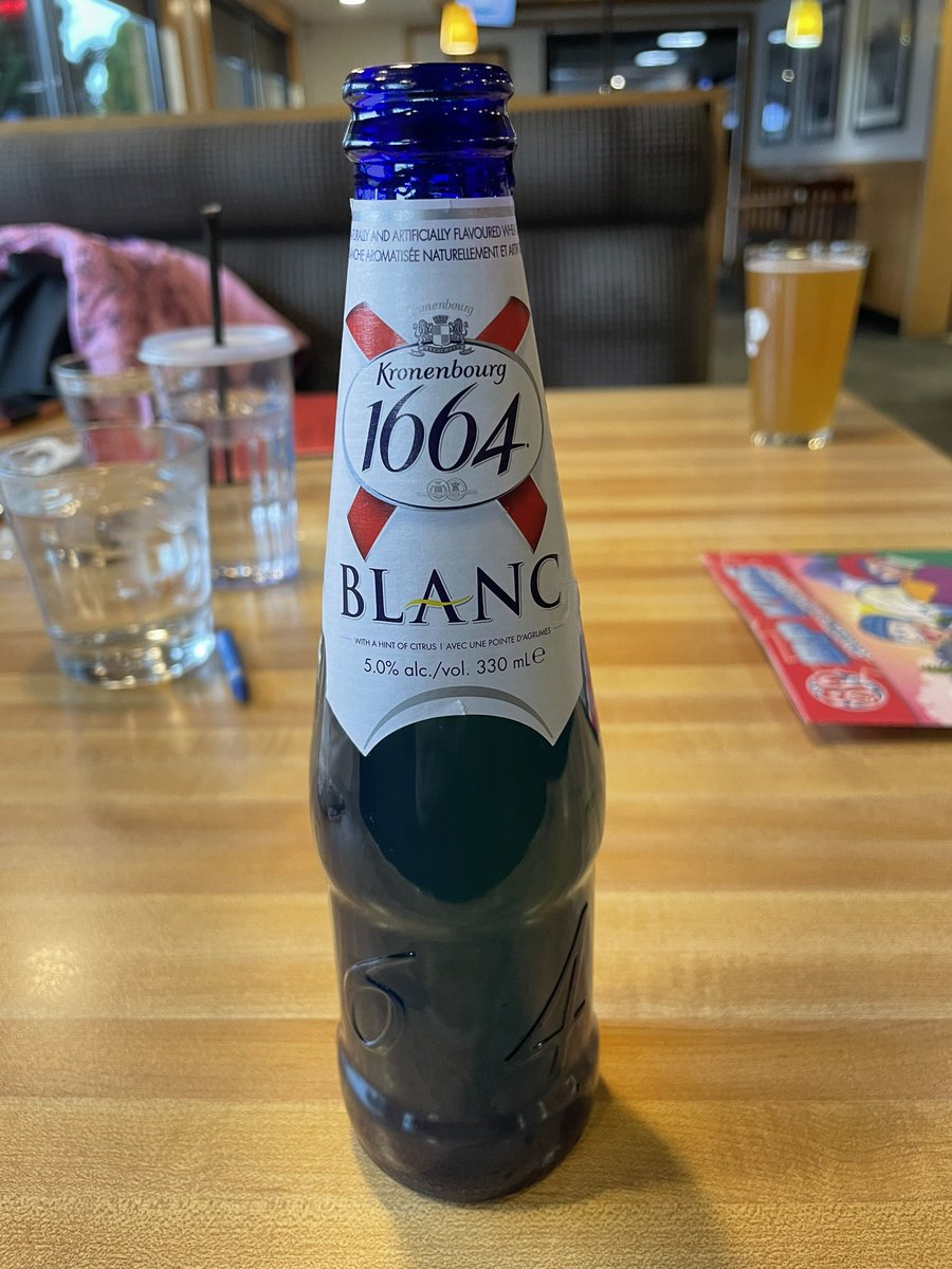 Bottle of #Kronenbourg #1664Blanc 5/5 #GajVsBeer