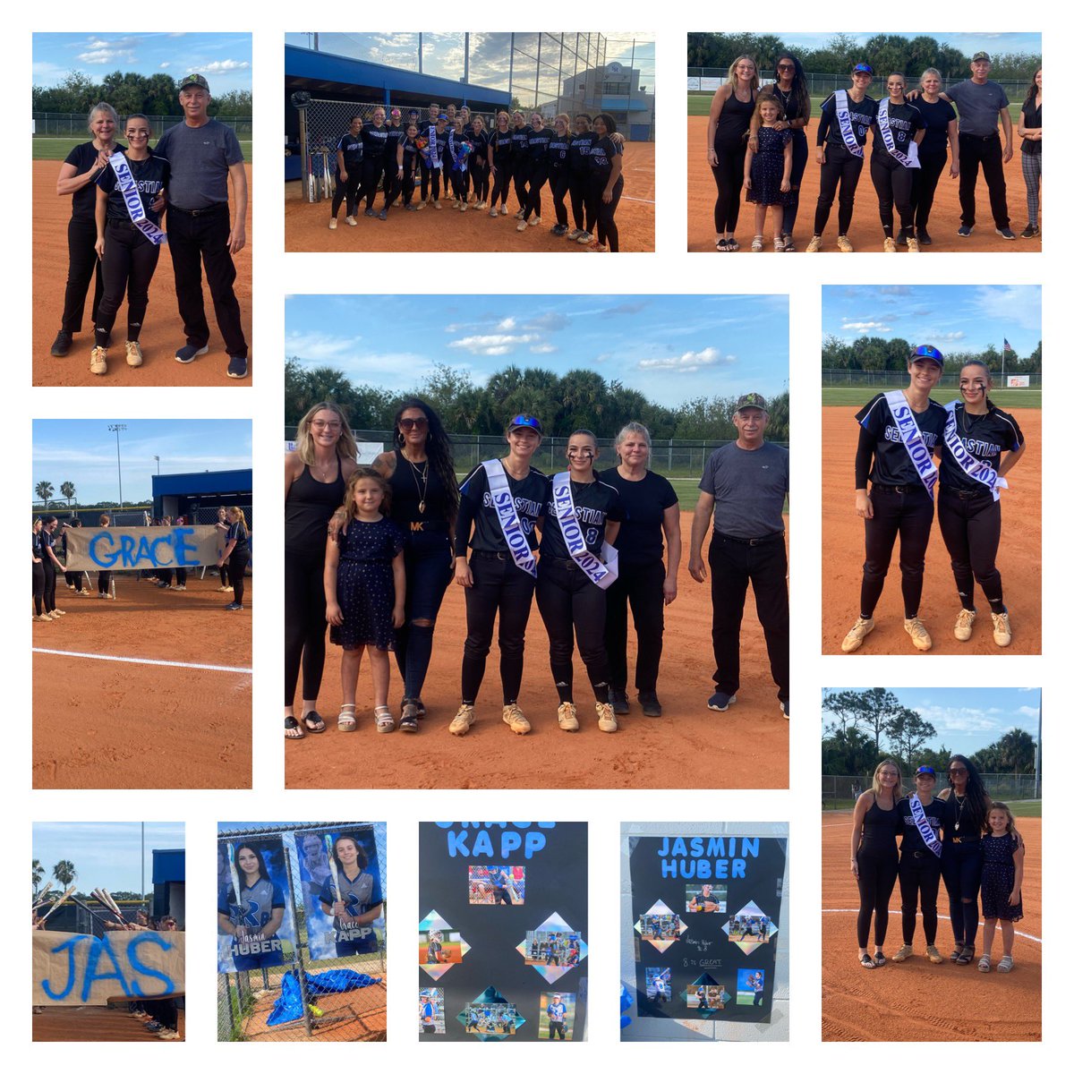 Senior Night for the Lady Shark Softball team with a 5-1 win over central @SRHS_SHARKS @SRHS_Sport