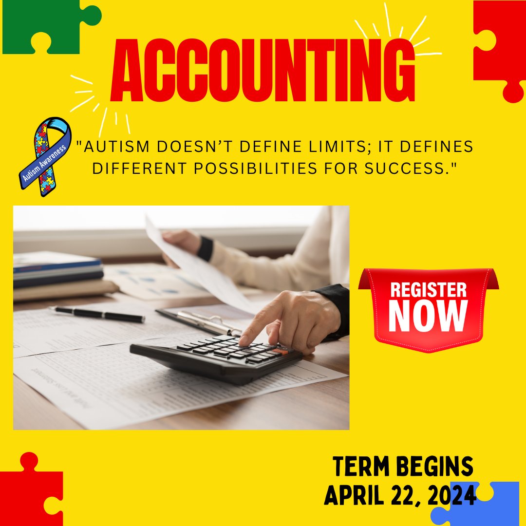 Dive into numbers & kickstart your career with our accounting program at Coral Park Adult! Enrollment now open for Tomorrow, April 22. National Autism embracing diverse talents in the financial world. @SuptDotres @mantilla1776 @fox1914 @DrAThomasDupree @susymauri @ACEofFlorida