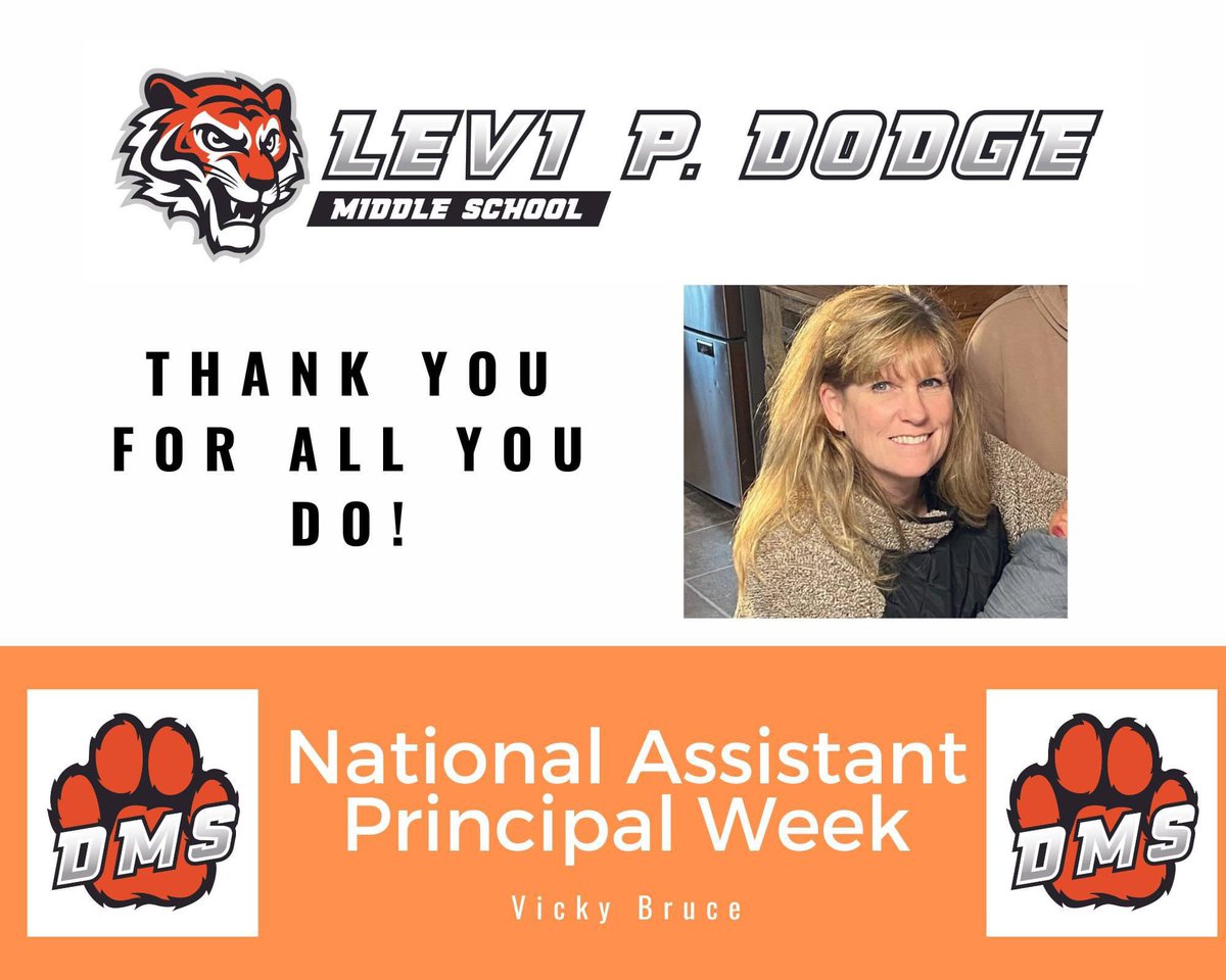 April 1-5 is National Assistant Principal week. We are grateful for Ms. Bruce and all she does for learners, staff, and our community! #DMSPride #WeAre192