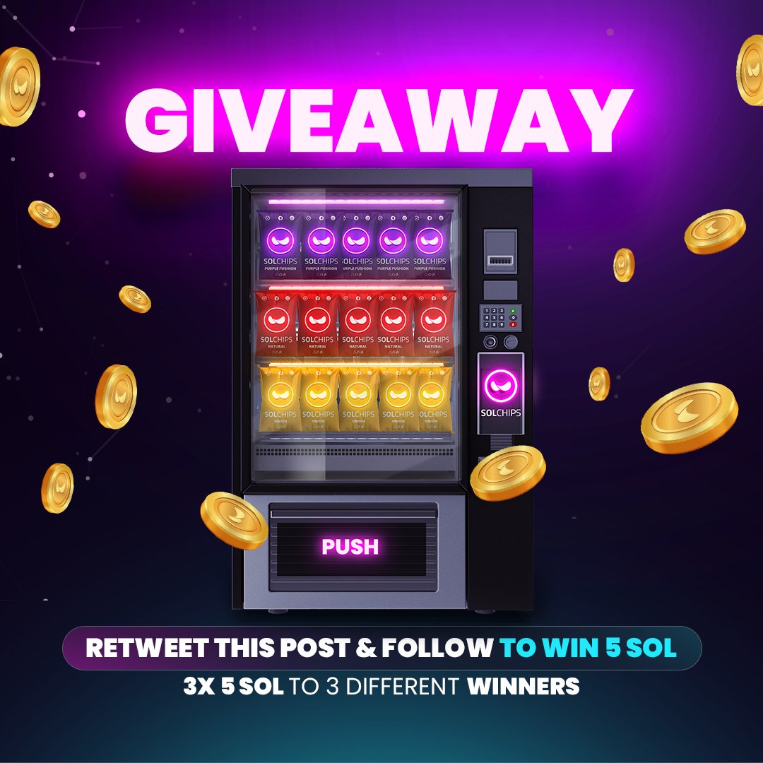 3x 5 SOL GIVEAWAY ! 

Retweet this post, follow and turn on 🔔 to win 5 SOL  

Winners will be announced after 48H