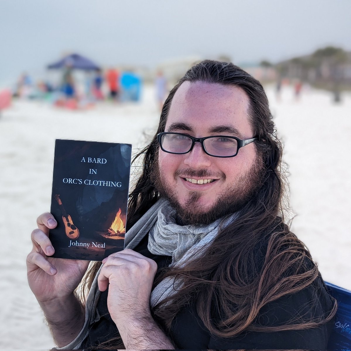 What do you do when the weather conditions are bad every day of your beach vacation and you can't go in the water? Why, read @mrebard's book 'A Bard in Orc's Clothing' of course!