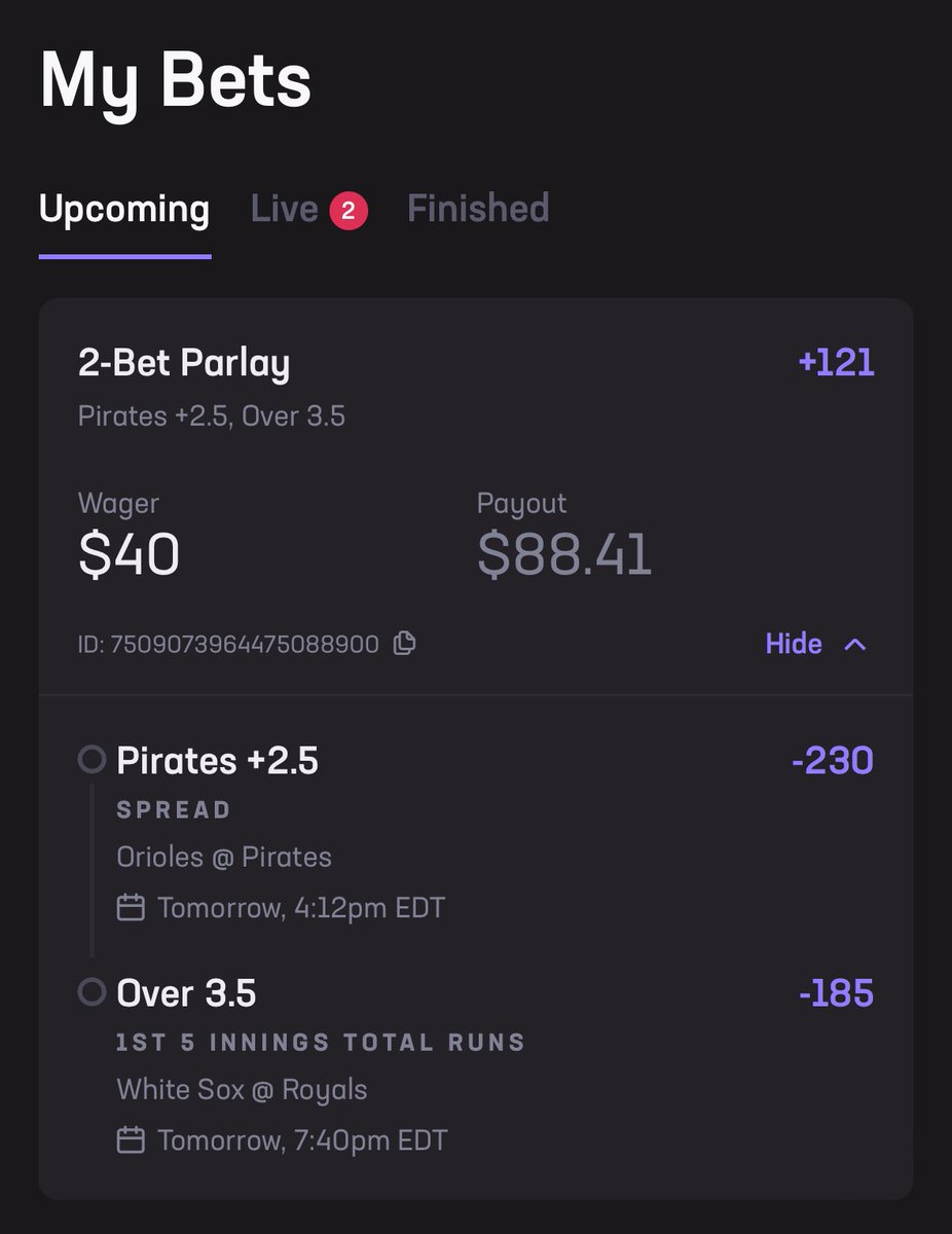 BigChrisH9's tweet photo. @JimmySportPicks Accidentally bet on tomorrow’s games🤦🏽‍♂️ https://t.co/RXUJOhzPeI