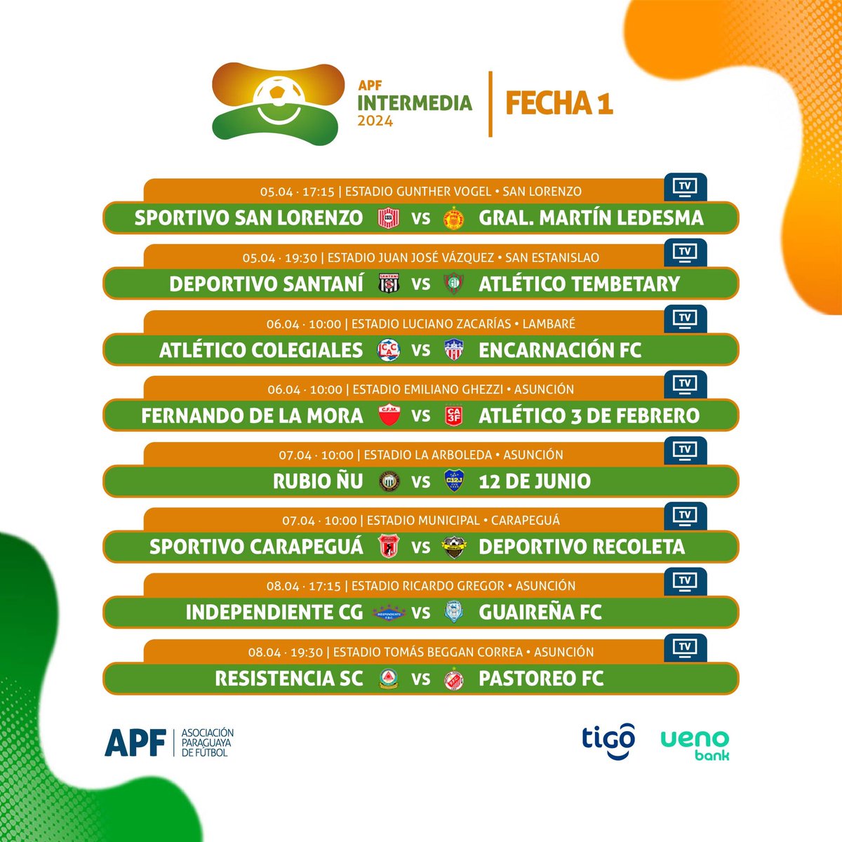 IntermediaAPF's tweet photo. ¡Vuelve la #IntermediaAPF! 🤩

✔️ Días, horarios y escenarios del primer capítulo. 

🗓️ Fecha 1 https://t.co/kceZc2eJqp