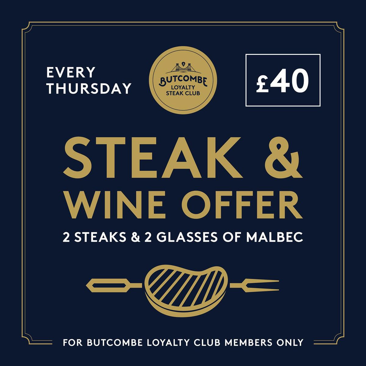 Here at The Kings Head, Thursdays mean one thing… Steak and wine for our loyalty members!
Two sumptuous steaks and two glasses of the lovely Malbec Tilia to accompany for only £40! Book via our website or by calling us on 01962 775208