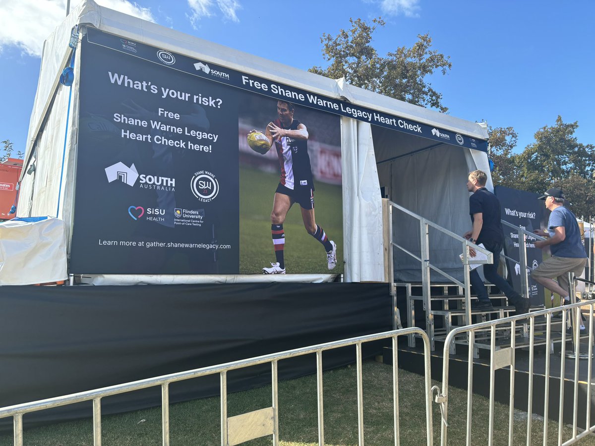 FREE Heart and Diabetes Checks available today! 📍Norwood Oval Elder Park Adelaide Oval #HeartHealth #GatherRound #CommunityHealth