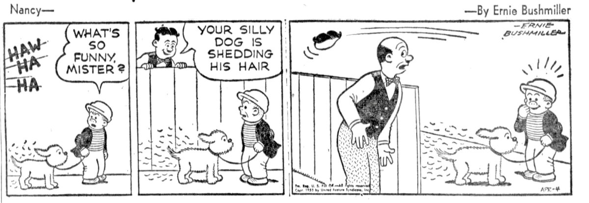 Nancy By Ernie Bushmiller April 4,1955